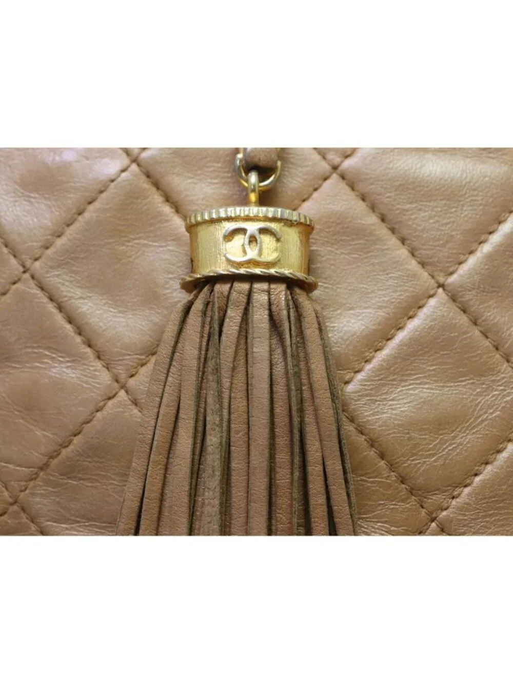 Chanel Lambskin Quilted Chain Shoulder Bag